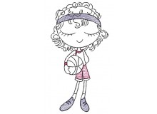 Stickdatei - Basketball Mädchen